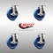 Service Caster 5 Inch 316SS Solid Polyurethane Wheel Swivel Top Plate Caster Set with Brake SCC SCC-SS31620S514-SPUS-TLB-4 - alternate 2